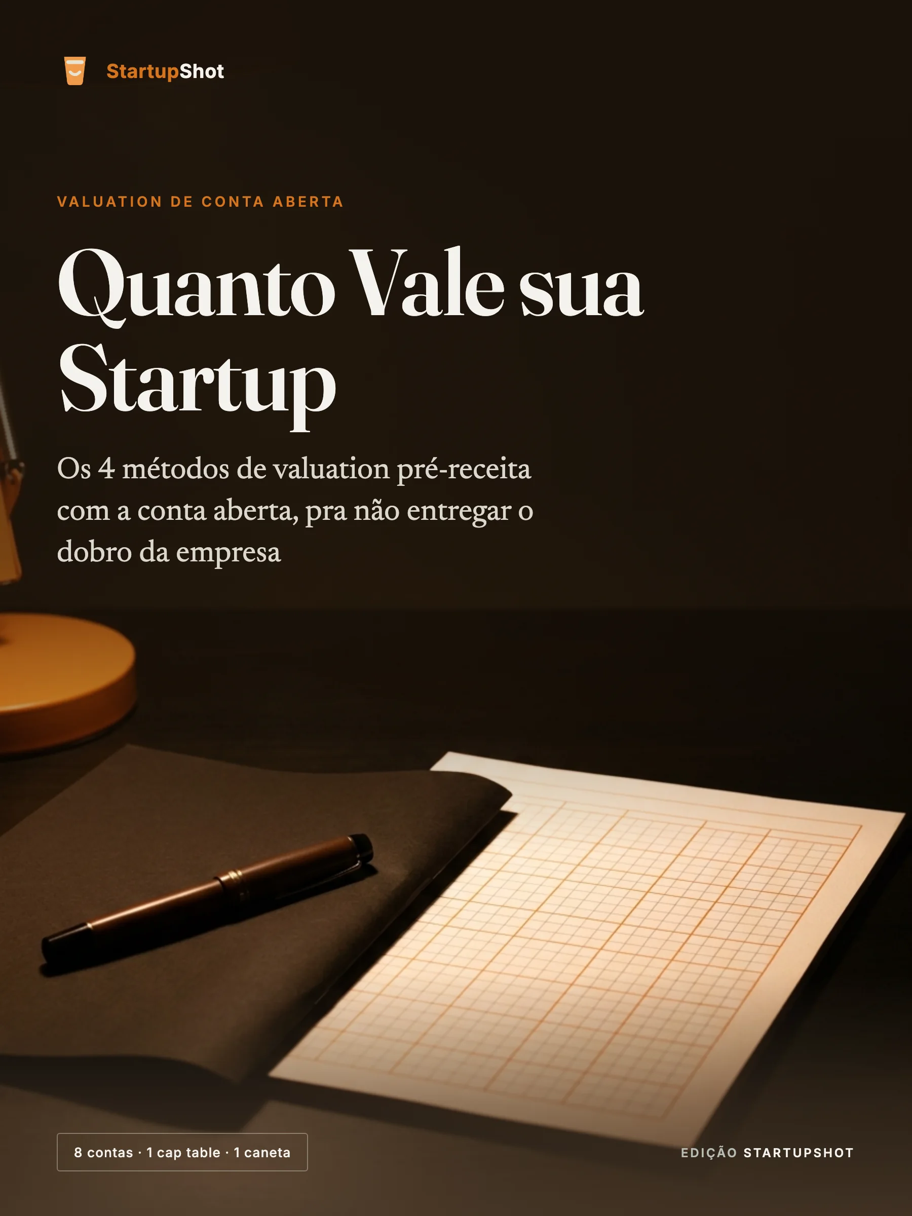 Capa do guia Quanto Vale sua Startup